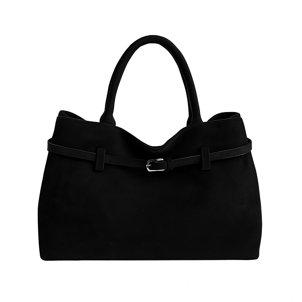 Véraine - Luxury Suede Leather Tote Bag Elegant Brown Hanbag for Women